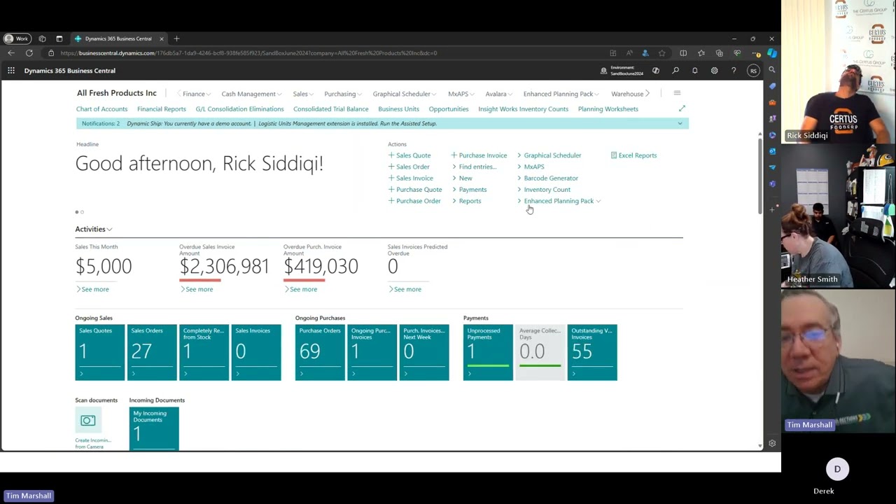 Microsoft Dynamics 365 Business Central for Food Manufacturing