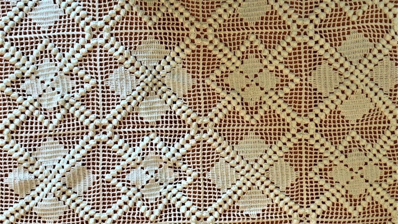 Ιδιαίτερη κουβέρτα, βήμα βήμα! ENG/SUBS Crochet blanket step by step. Part 1.
