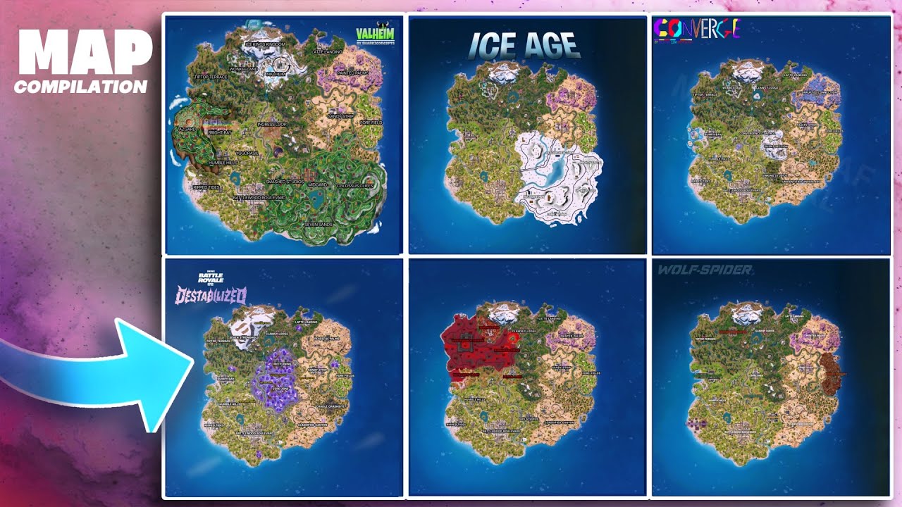 Fortnite Chapter 7 Season 2 Map Concept Compilation (NORSE MYTHOLOGY, ICE AGE&hellip;)