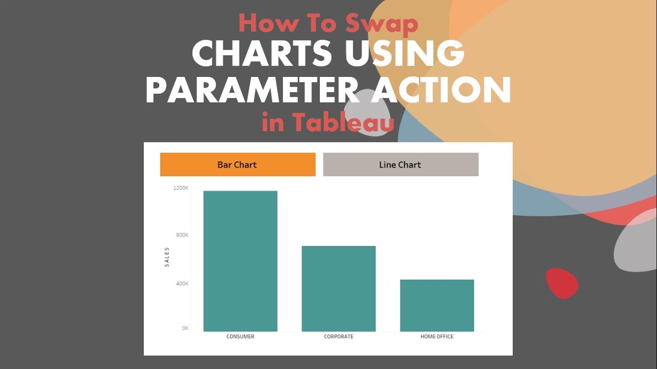 Как поменять местами диаграммы с помощью параметра действия в Tableau