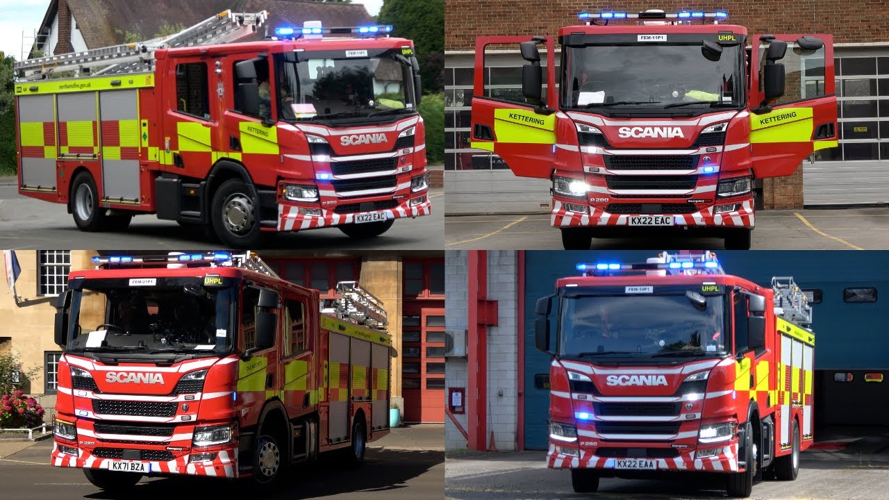New generation of Scania fire engines for Northamptonshire 🚒