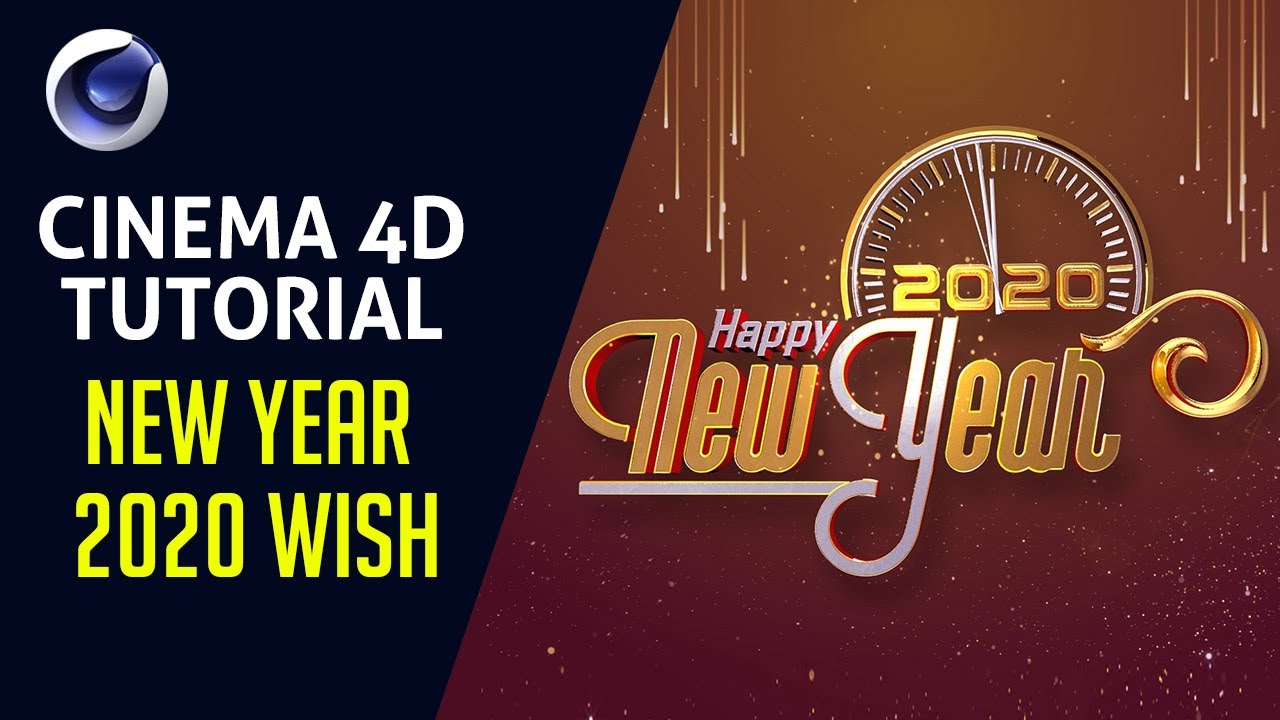 New Year 2020 Wish - Cinema 4D Tutorial