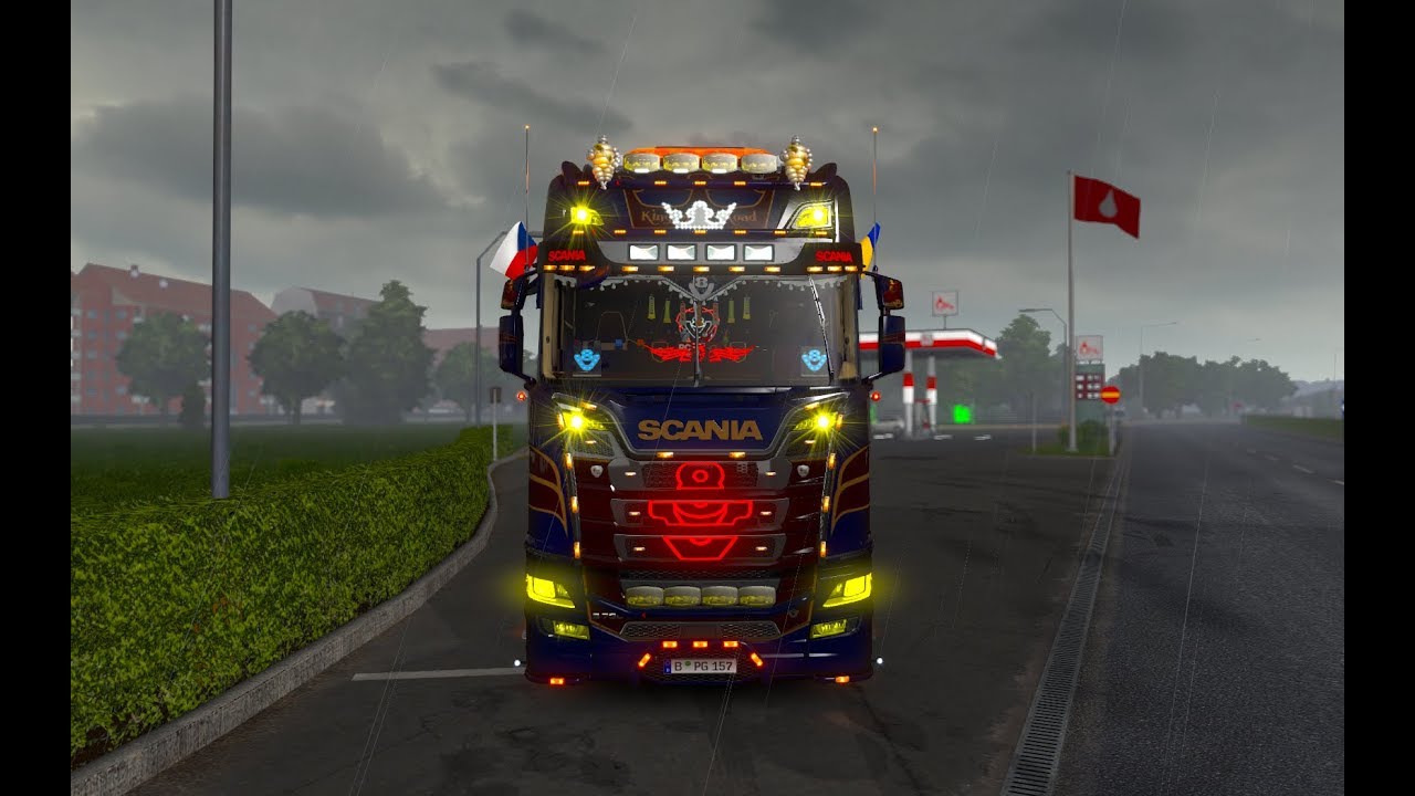 [ETS2 v1.34]Euro Truck Simulator 2 Tuning mod New Scania R/S