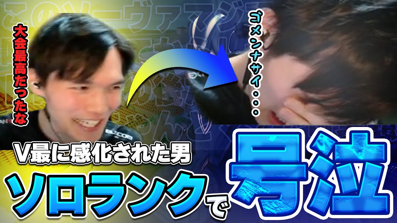 【この熱を絶やすな】V最の熱を抱えてソロランクへ→号泣