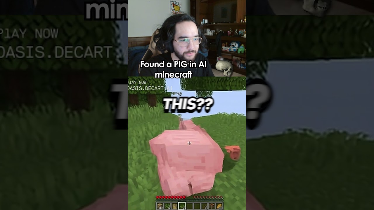 Redshell finds Pigs in Ai Minecraft 🤯