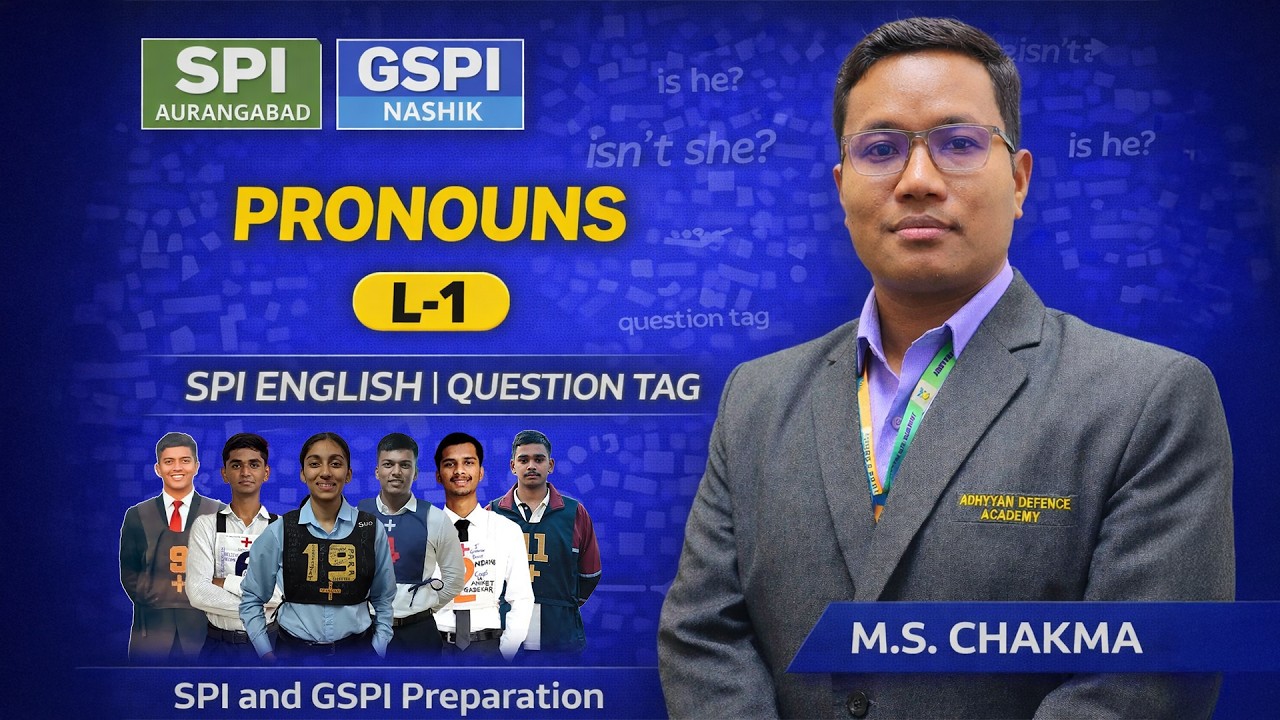 PRONOUNS | SPI English | M.S Chakma Sir | SPI and GSPI Preparation