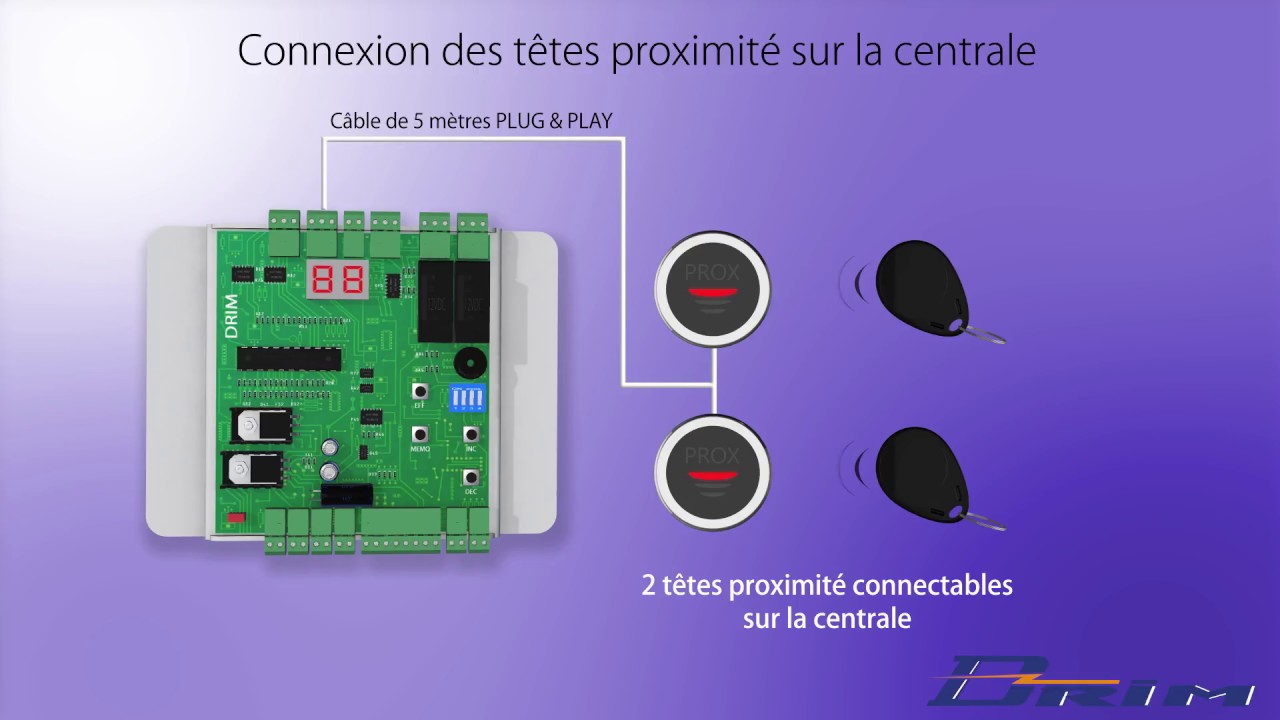 Centrale contrôle accès  DKF100 - DRIM FRANCE