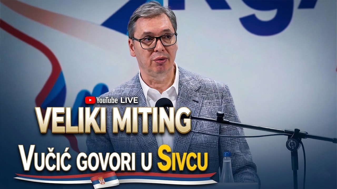 VELIKI MITING: Vučić govori u Sivcu