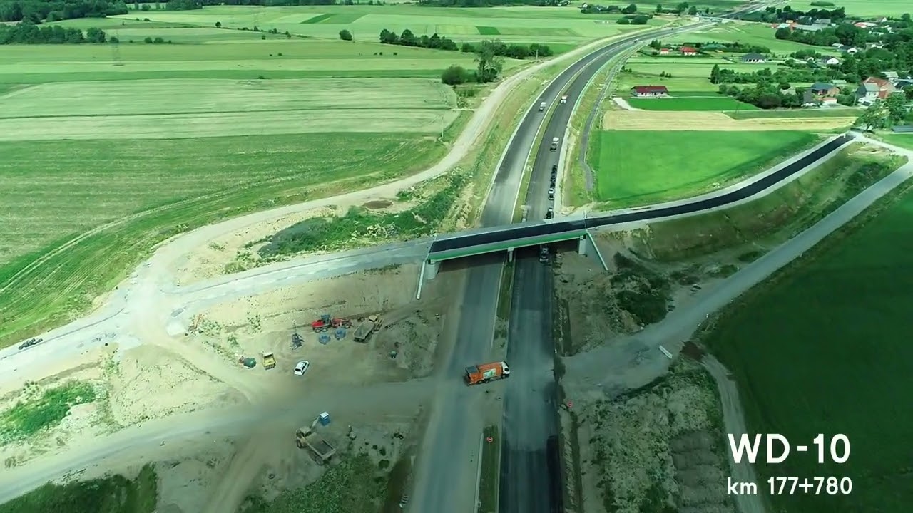 Budowa drogi ekspresowej S6 Sianów-Sławno | Film z powietrza |Czerwiec 2025