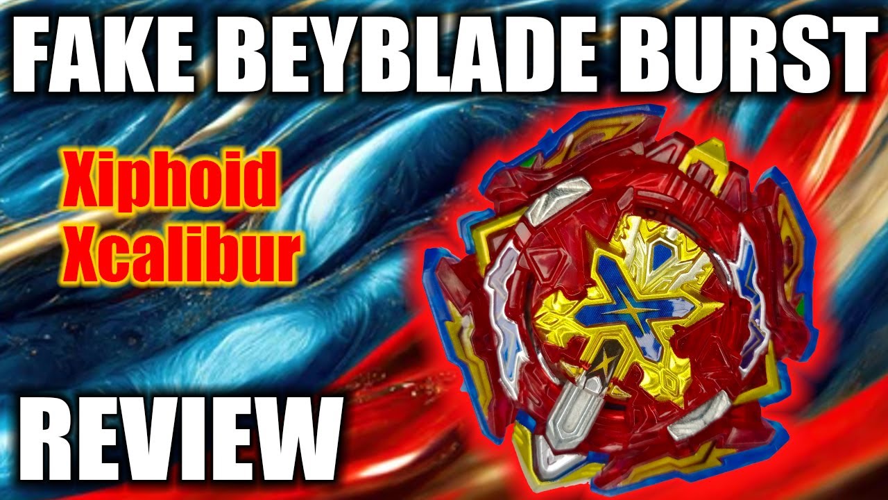 Fake B-200 Xiphoid Xcalibur Beyblade Burst Review Flame Brand