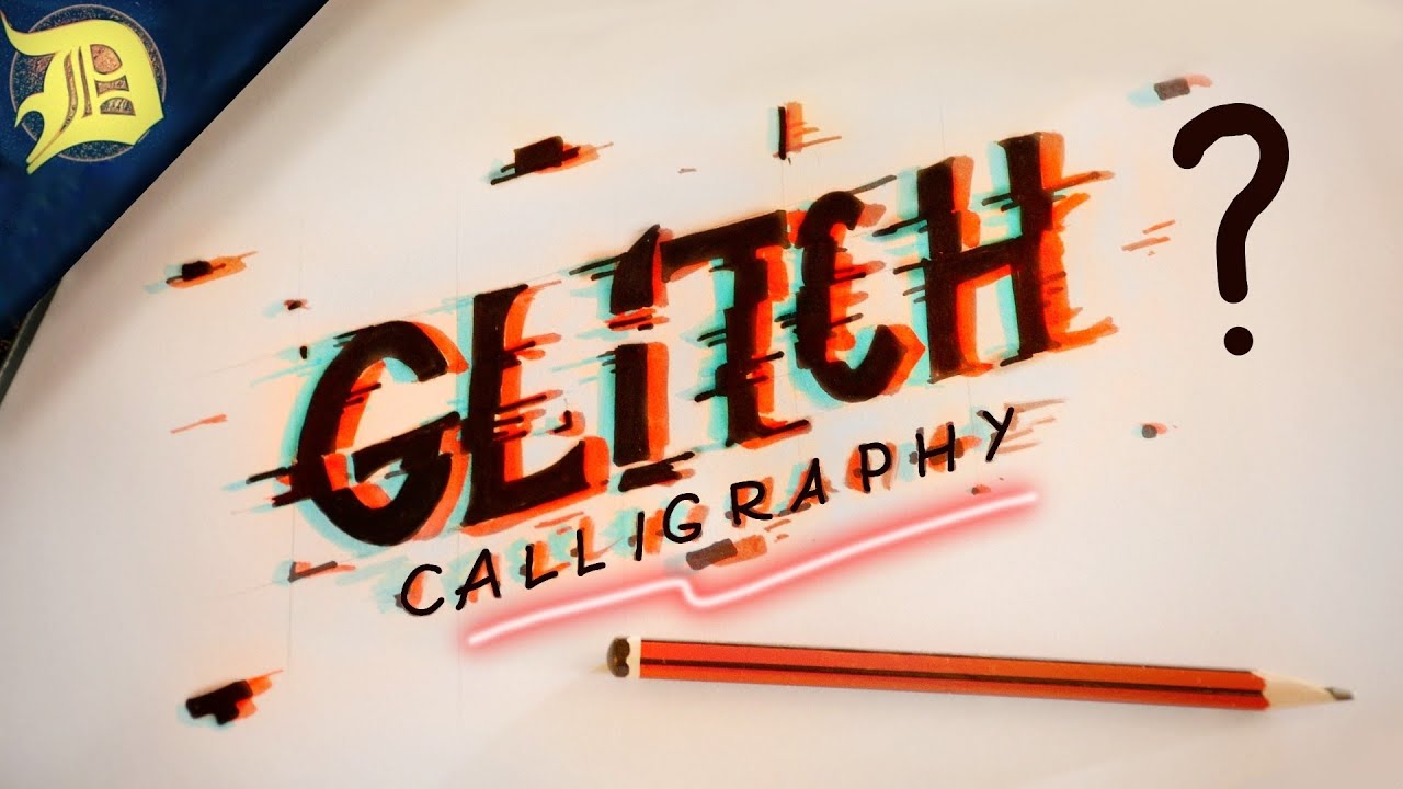 ⚡How to write in GLITCH Calligraphy (tutorial)
