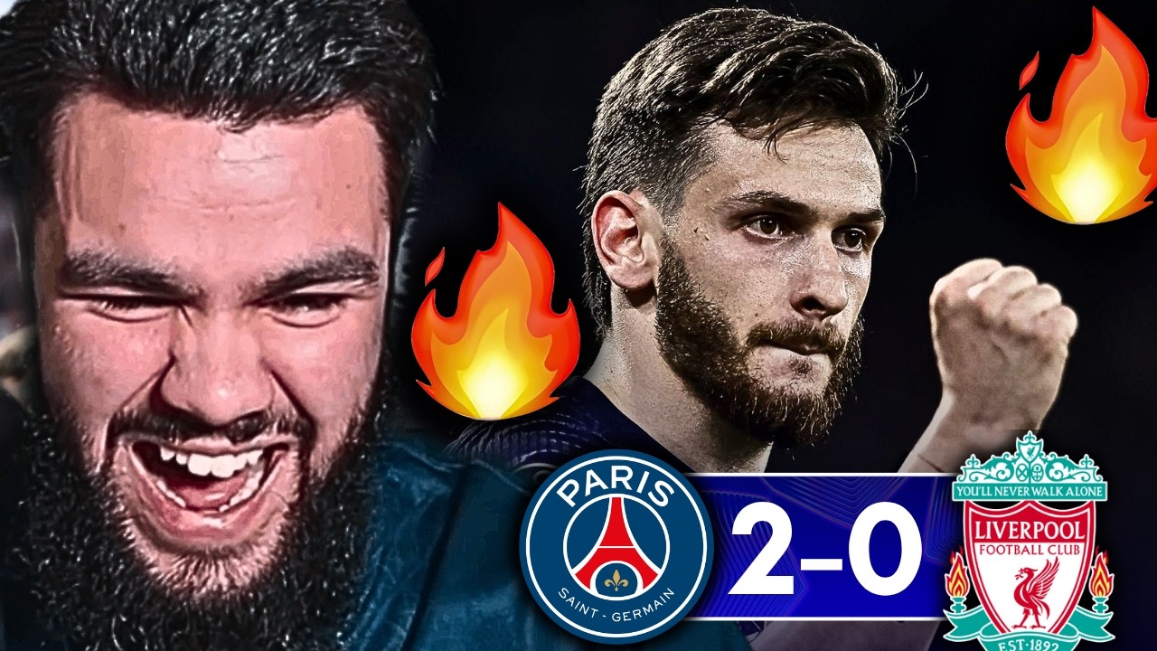 PSG 2-0 Liverpool - Match & Goal Reactions 🔥