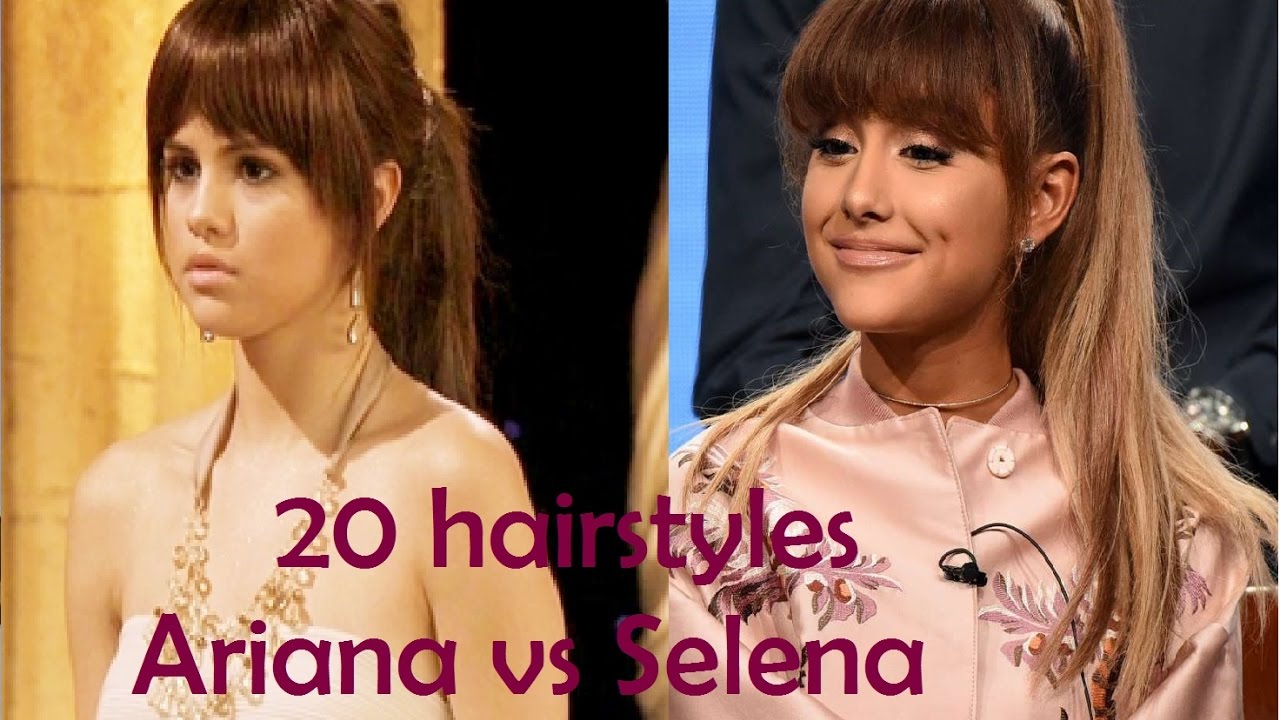 20 hair styles Who wore it better?  Ariana vs Selena