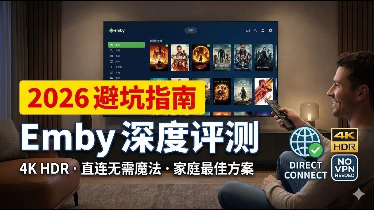 2026依然是观影天花板 Emby体验还是最省心 推荐两种方案 带你低成本打造极致影院