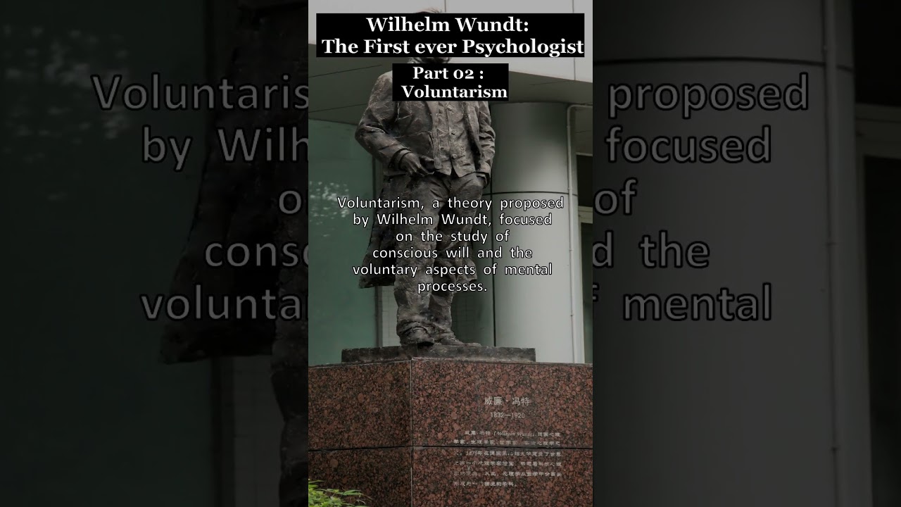 Wilhelm Wundt - World's First Ever Psychologist | Part 2: Voluntarism