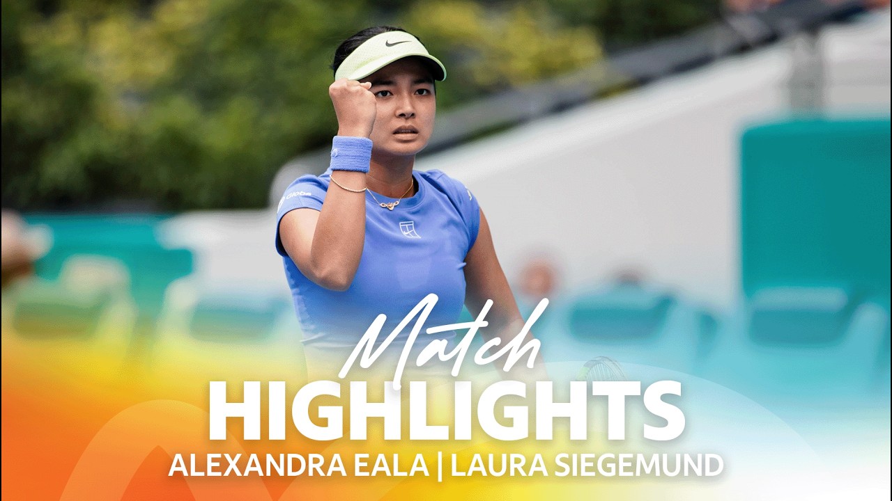 A. Eala vs L. Siegemund Match Highlights | 2026 Miami Open