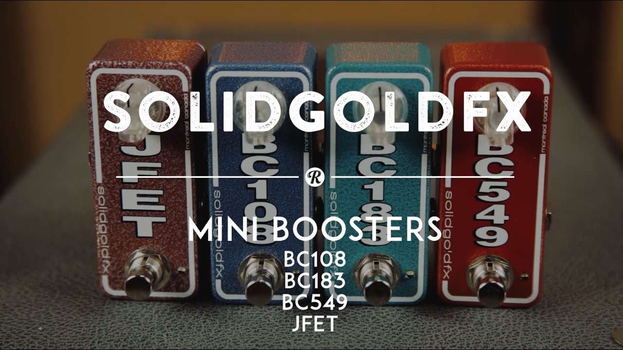 Усилители SolidGoldFX Mini: BC108, BC183, BC549 и JFET | Демонстрационное видео реверберации