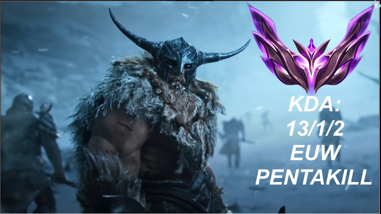 PENTAKILL OLAF ( 1v5)