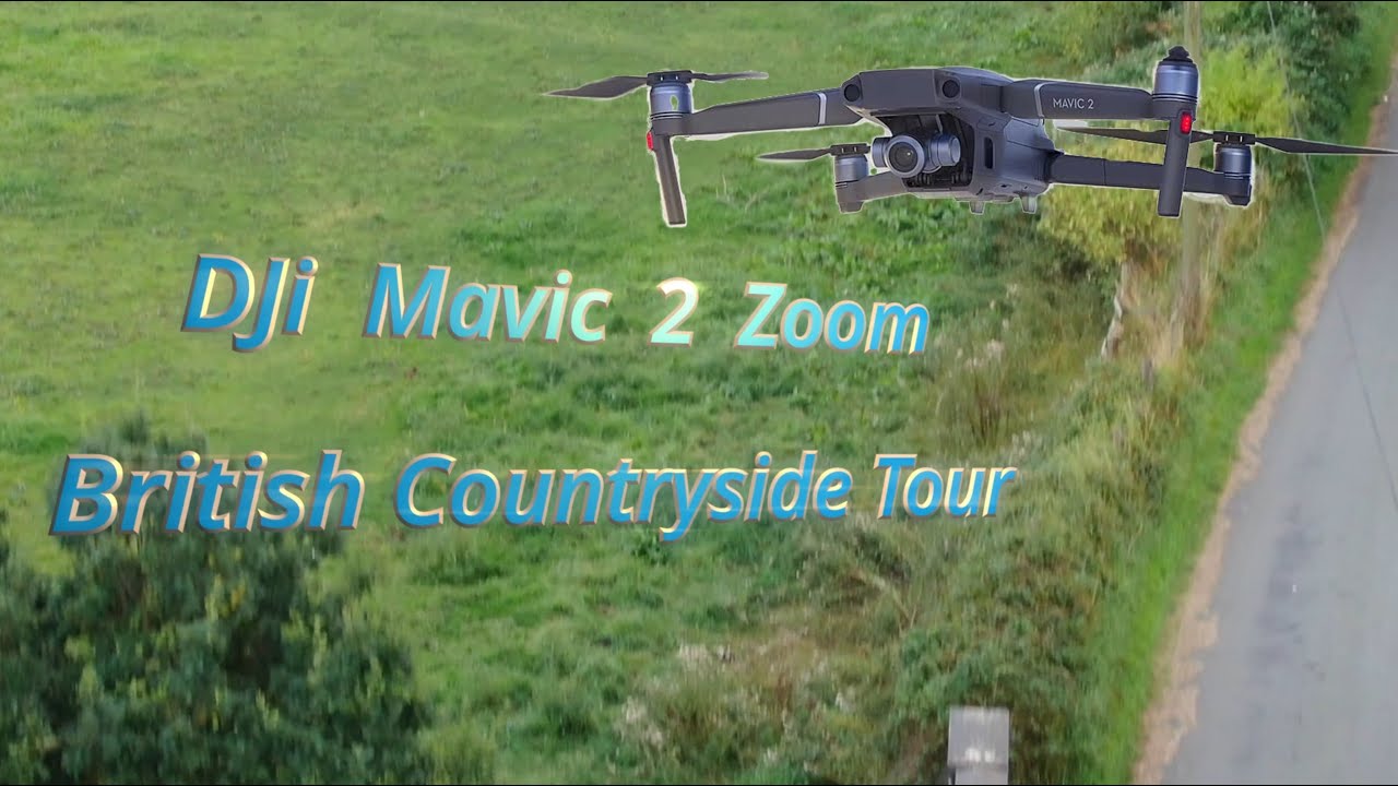 British Village Landscape & Countryside of England Aerial Tour With DJi Mavic 2 Zoom 4k Camera Foota