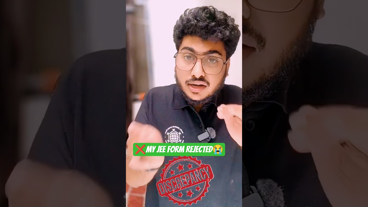 My JEE Form Rejected Alert 😭-NTA Official notice🚨 JEE Mains Registration 2026✅ 