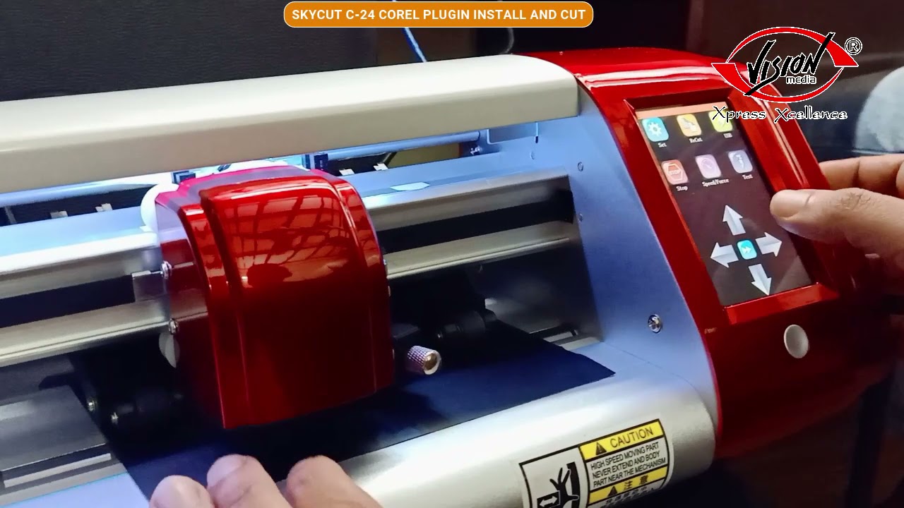 SKYCUT C 24 COREL PLUGIN INSTALL AND CUT