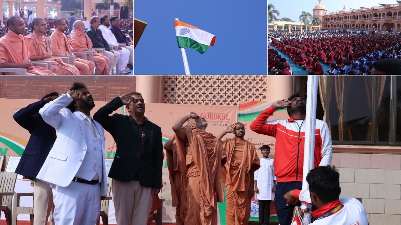 77th Republic Day Celebration Highlights 🇮🇳 | Gurukul HYH | Shree Swaminarayan Gurukul