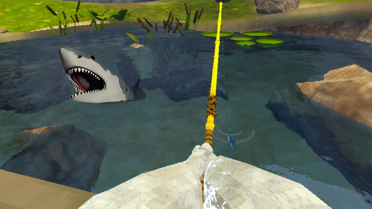 Fishing in animal company!!!!(Valentine's Day special)