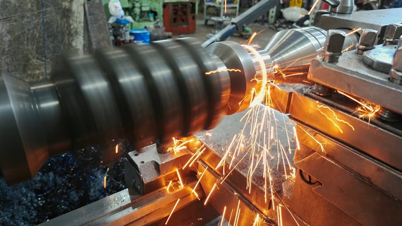 Polishing of hardened parts with manual lathes⚙️🛠