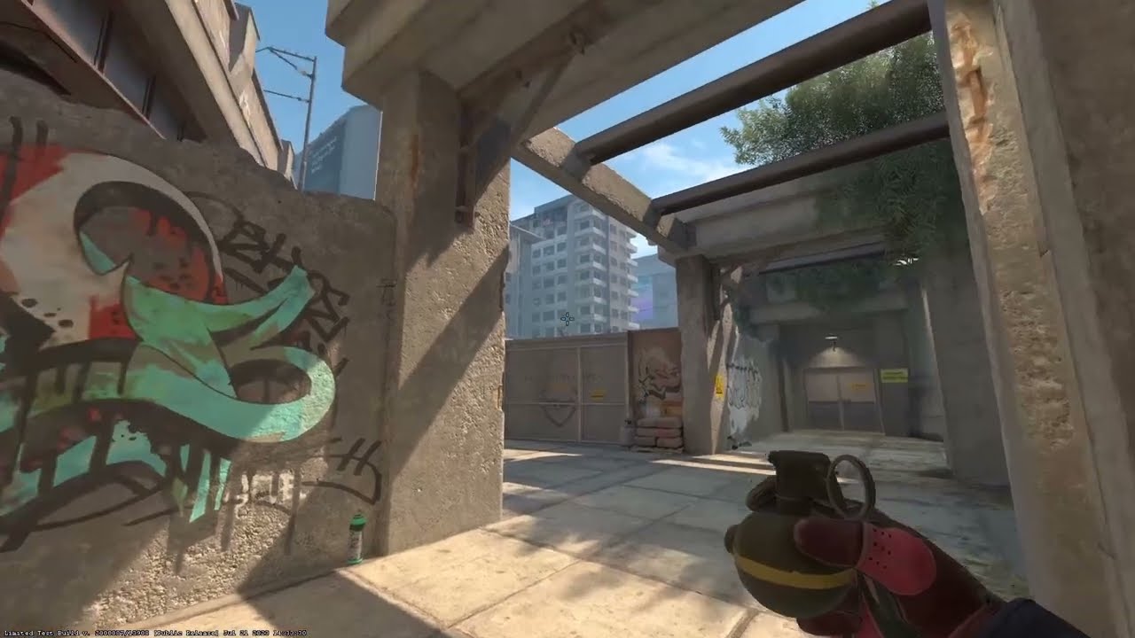 Important nade on cs2 overpass ct side