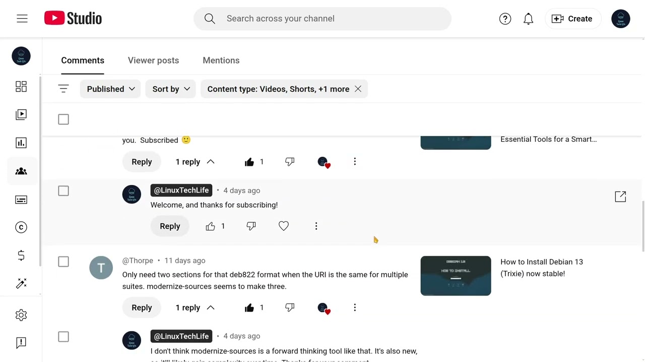 September Comment Review and Answers
