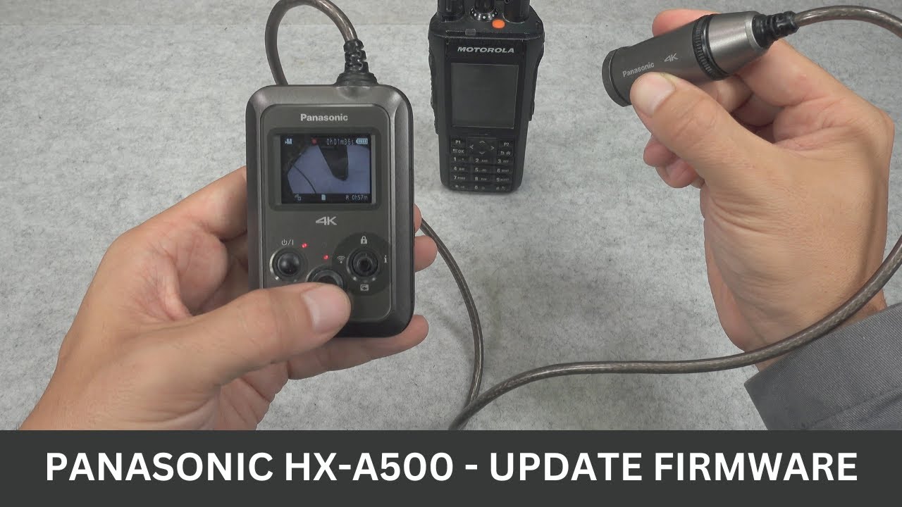 Updating firmware on amazing design Panasonic HX-A500 action 4K camera