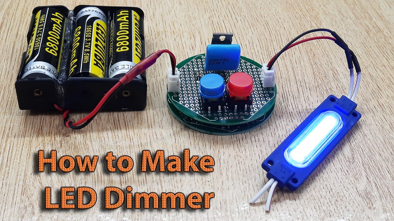 IRF3205 | LED Dimmer Controller Circuit using Power mosfet IRF3205 mosfet transistor @EziCircuits