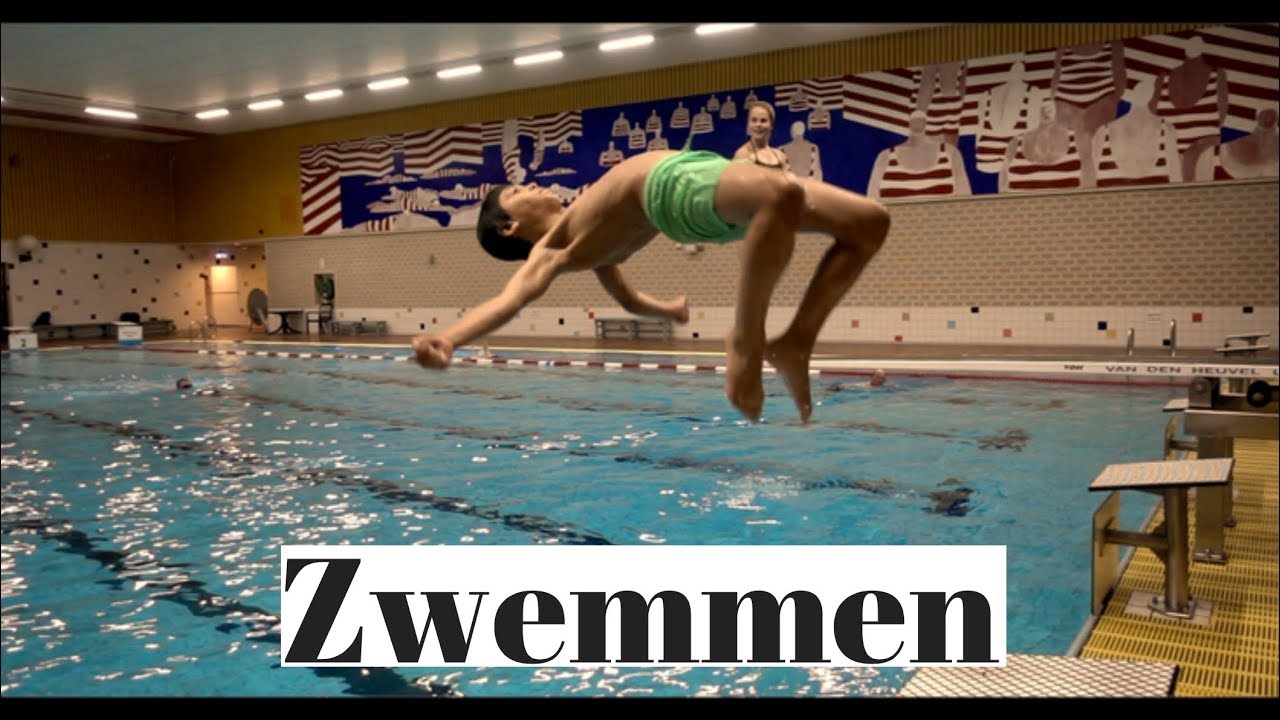 TRICKS IN HET ZWEMBAD | Zwemmen met een vriend | Alkmaar Hoornsevaart