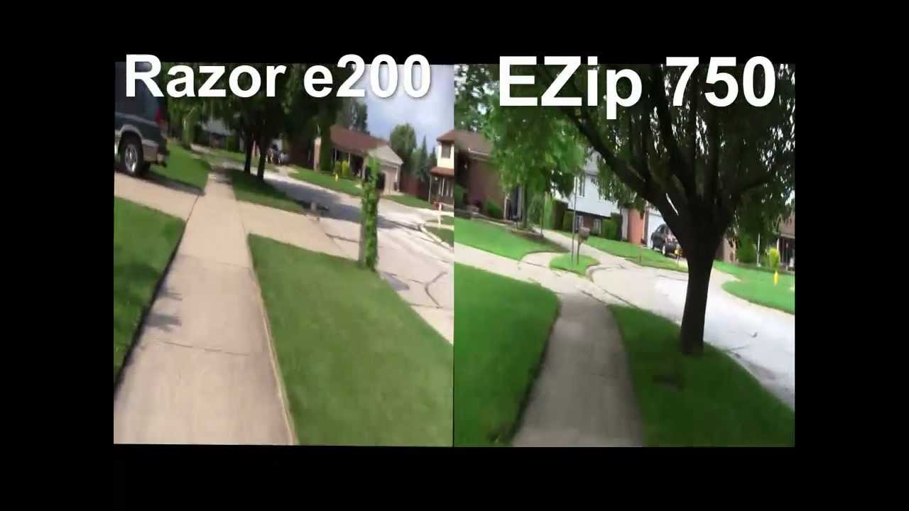 ezip 750 vs. razor e200