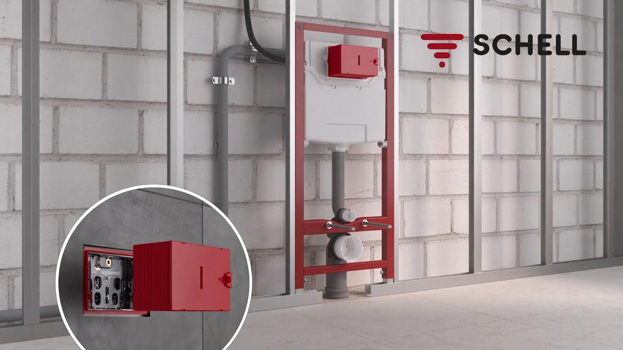 Installation MONTUS Flow | WC cistern modules with stagnation flush