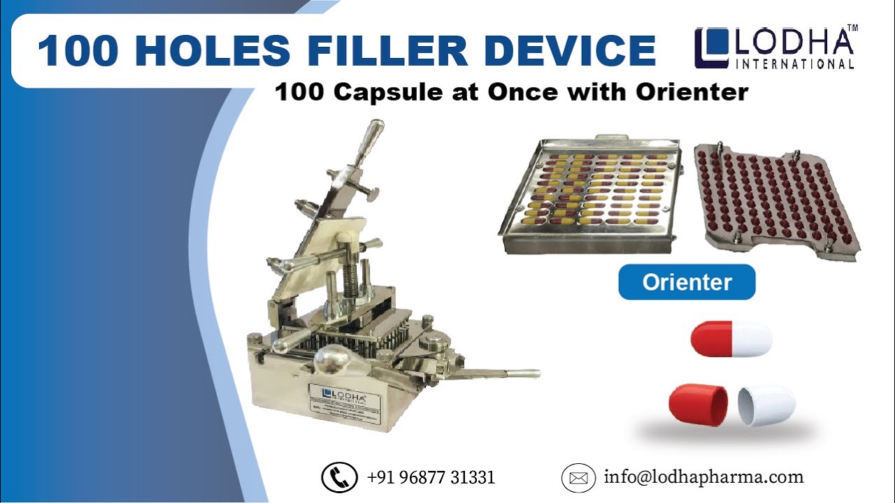 100 Holes Capsule Filler, LCAPS -100