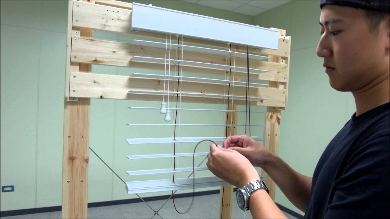 How to Restring a Horizontal Wood Blind / Fauxwood Blind