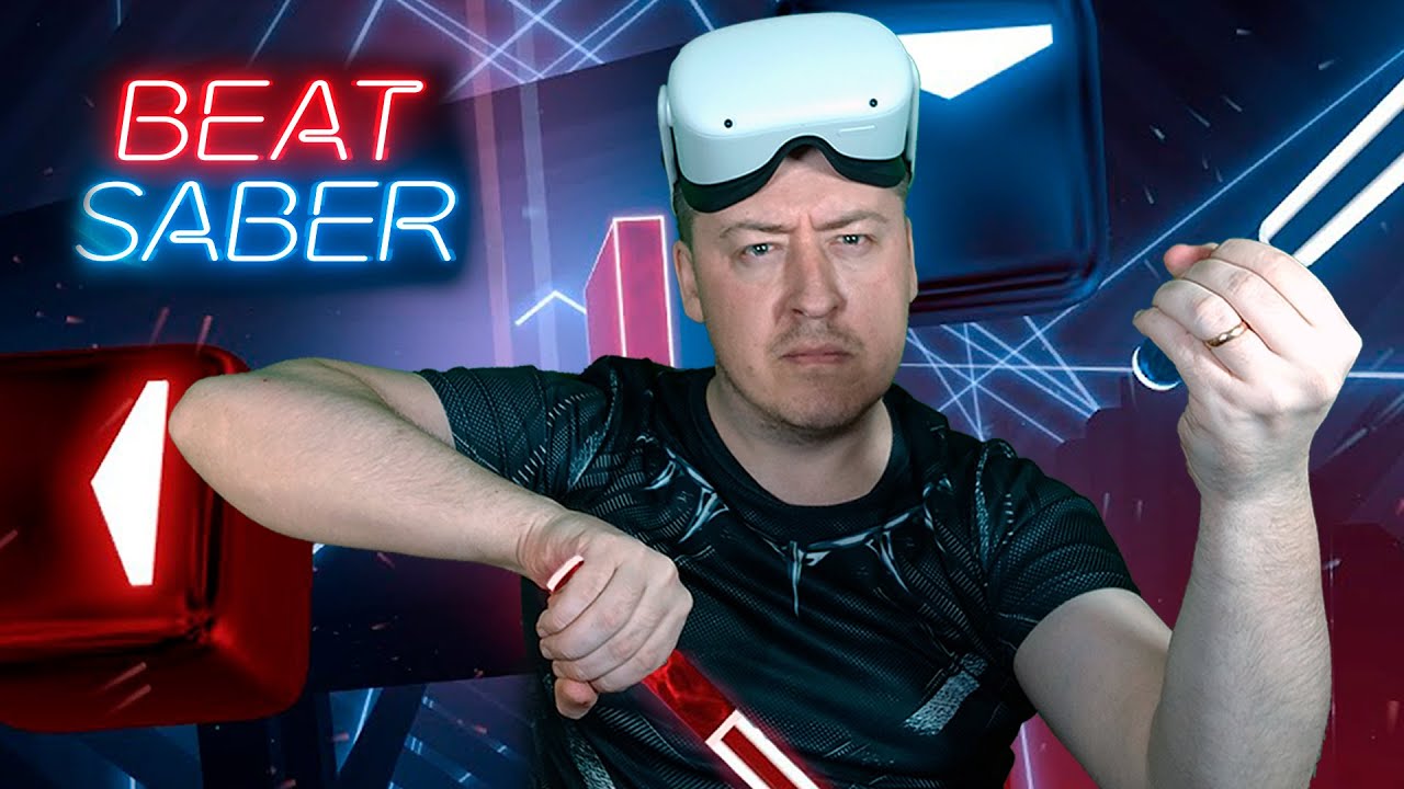 Слушаем МУЗОН под взмахи лазерных МЕЧЕЙ в Beat Saber (VR)