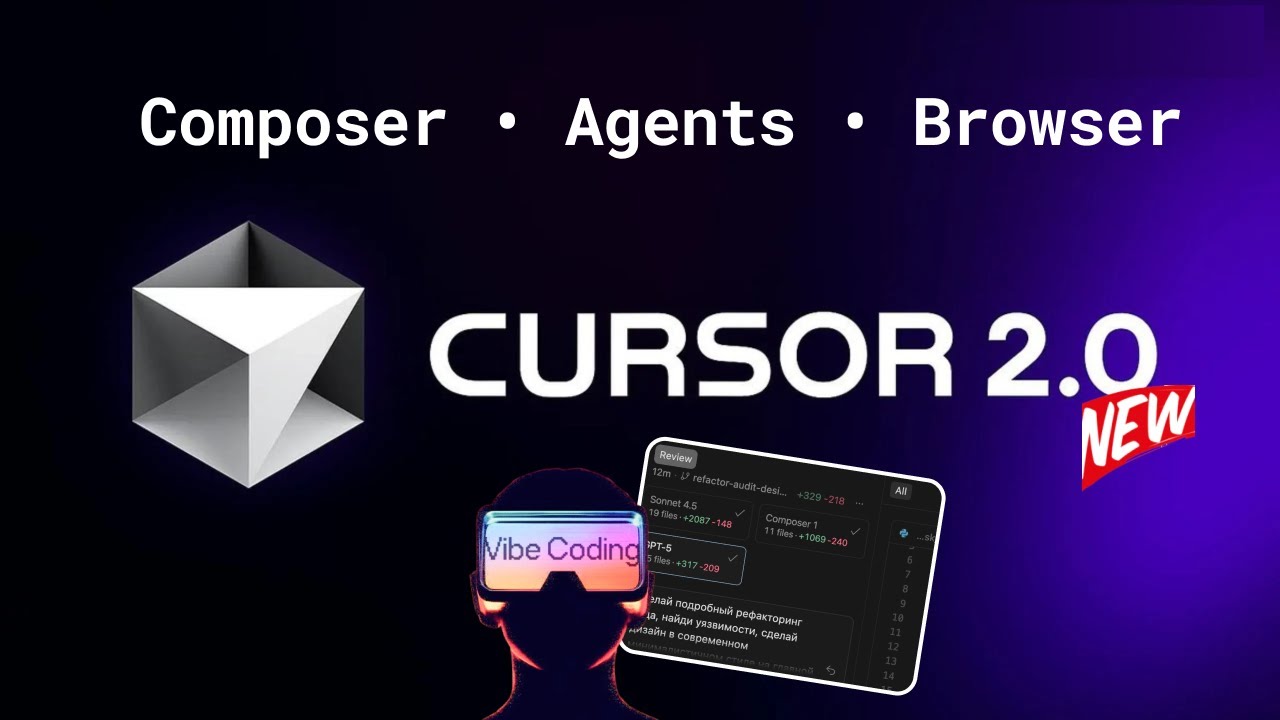 Cursor 2.0 &mdash; Лучшая AI IDE 2025 (Agents, Composer, Plan Mode)