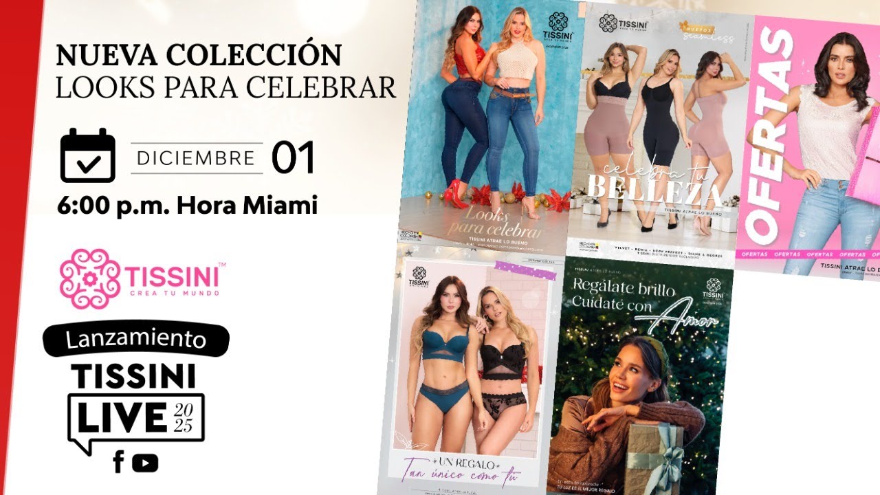 &iexcl;En Vivo! Lanzamiento TISSINI Diciembre | Looks Para Celebrar 📱