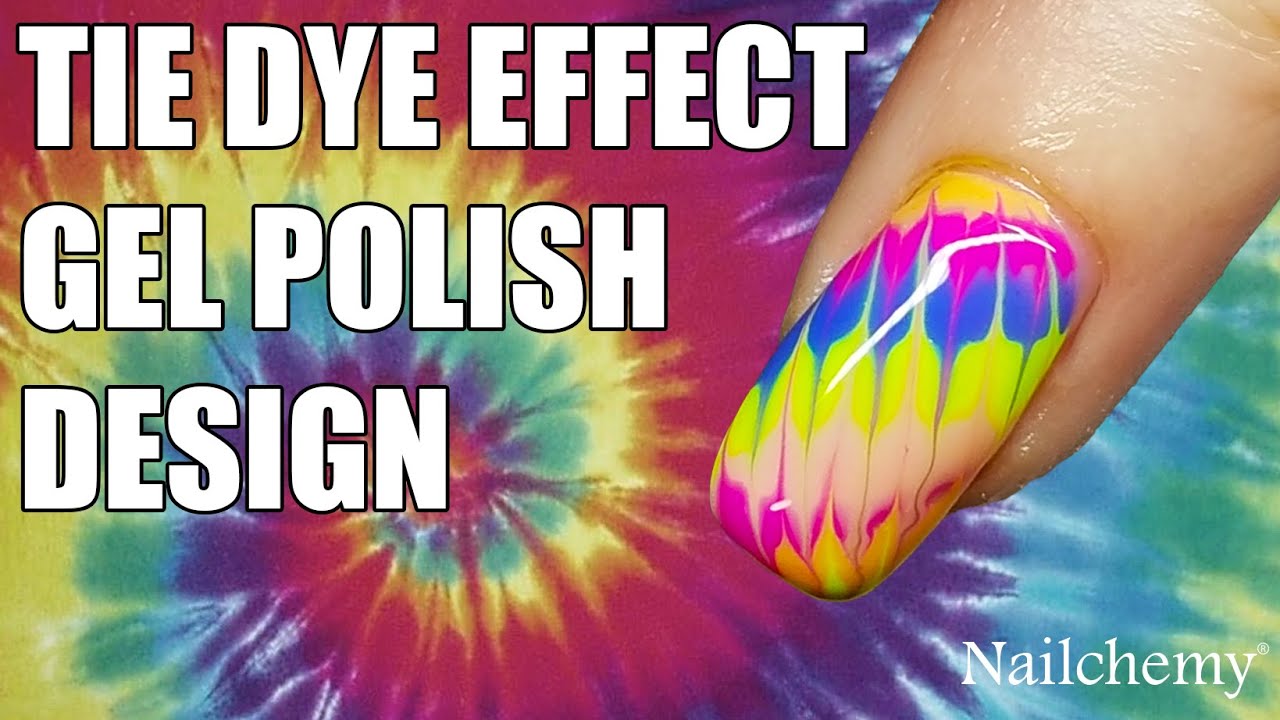 Tie Dye Gel Polish Design