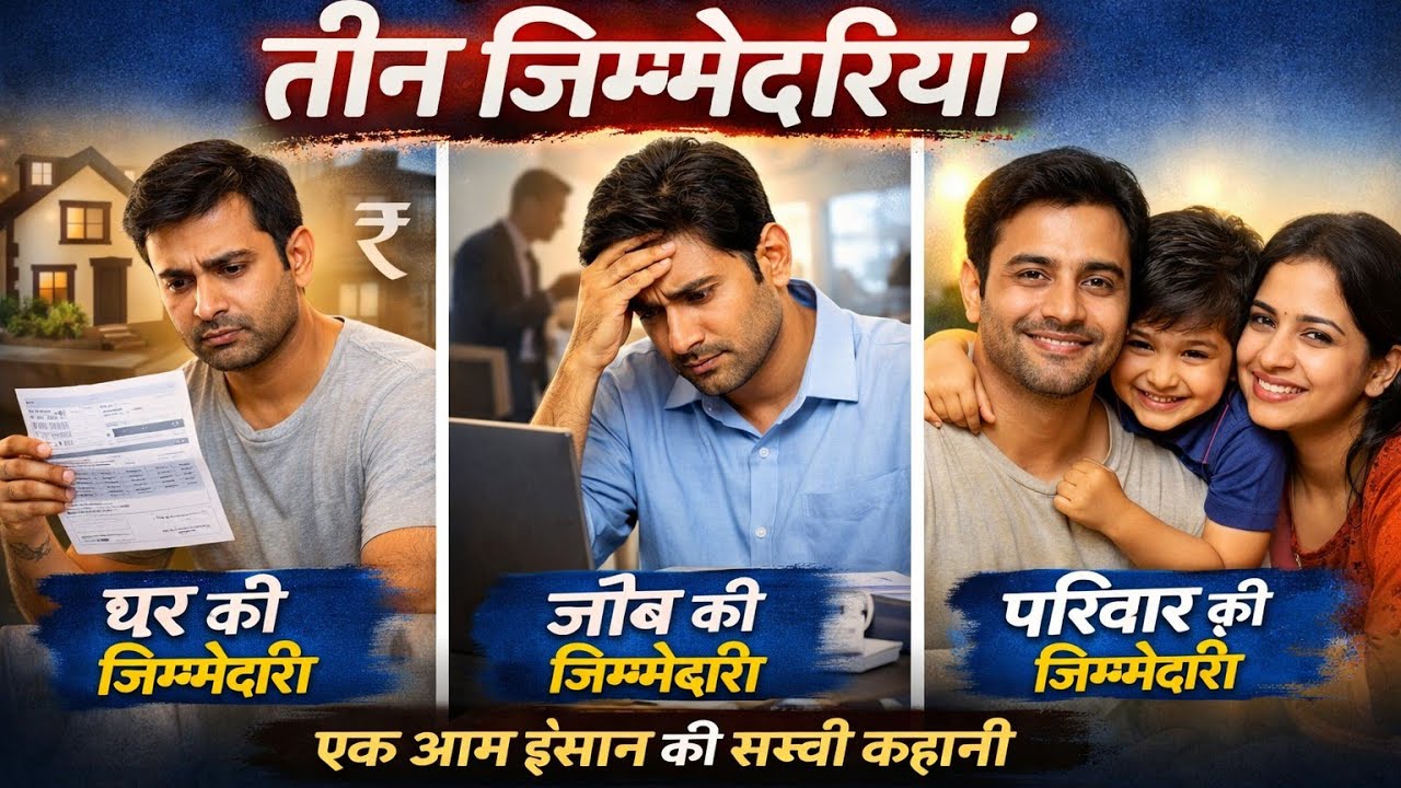 रमेश की तीन जिम्मेदारियां | घर, जॉब और परिवार की सच्ची कहानी | Emotional Motivational Story