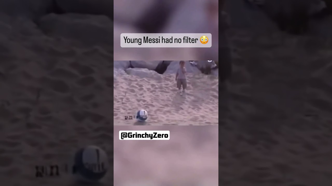 Young Messi Had No Filter 😳... #funny #memes #viral #football #messi #suiii