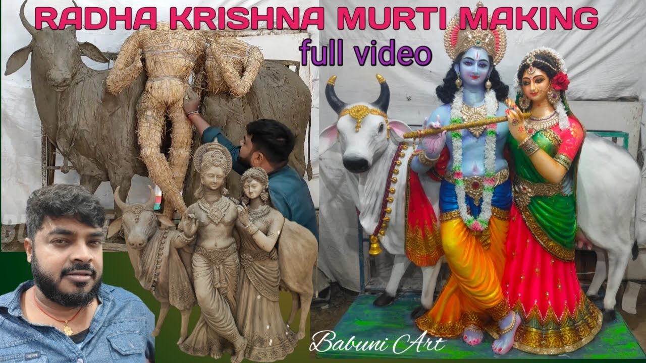 Radha Krishna Murti making full video / How to make Radha Krishna idol /beautiful Radha Krishna idol