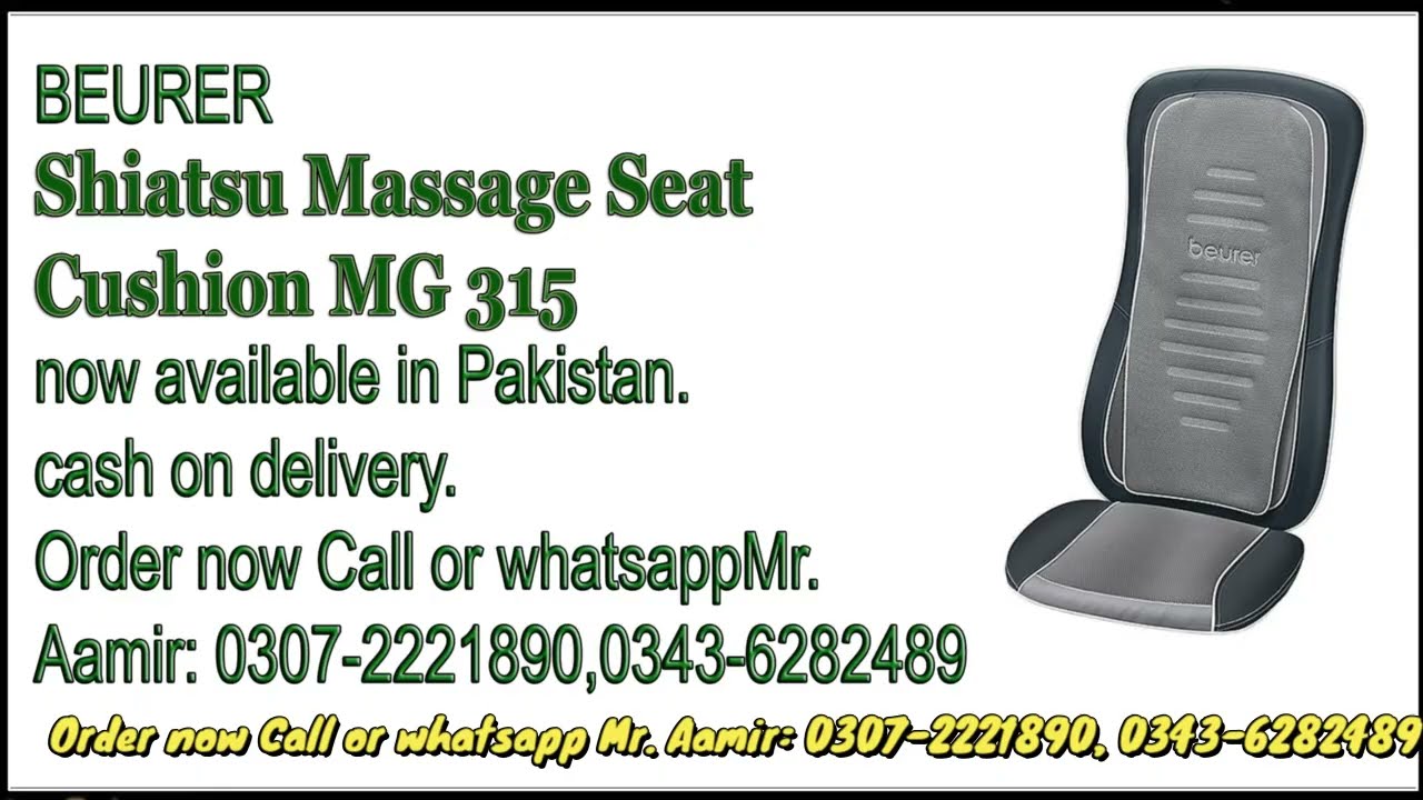 Beurer Shiatsu Massage Seat Cushion MG 315 | Product Review and Unboxing