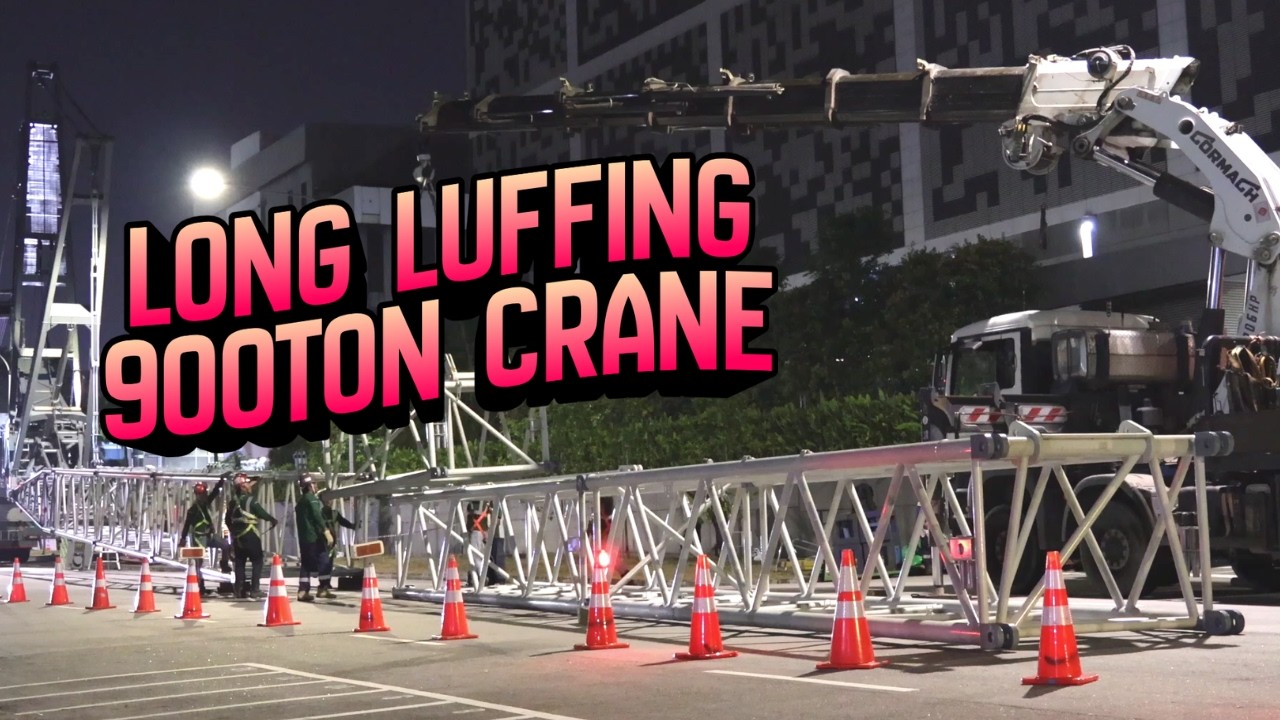 Installing Long Jib on XCMG 900Ton Crane | XCMG XCA900L8 (Part 2)