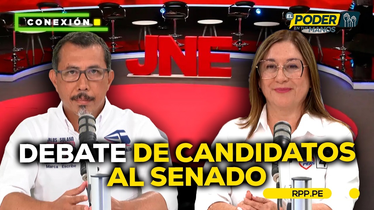 Candidatos al Senado, Solano y Bertrán, debaten sobre seguridad, derechos y salud #CONEXIONRPP
