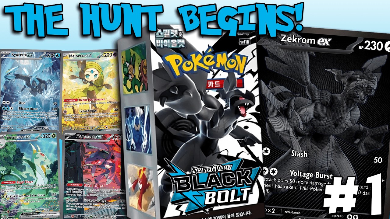 The Hunt for Zekrom Begins! | Pokémon Black Bolt Booster Box Openings #1
