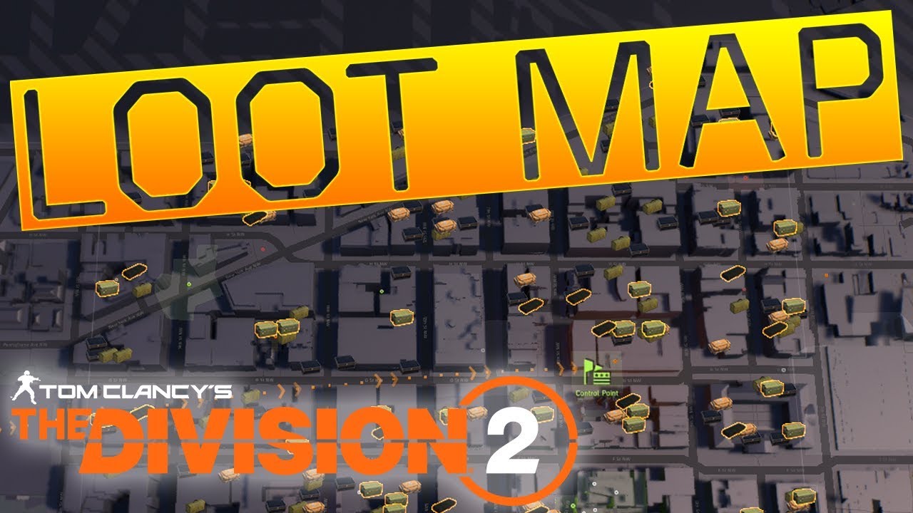 💰 Loot Map 💰 Downtown East | High Detail | Solo | Farm Material & Loot Locations | The Division 2
