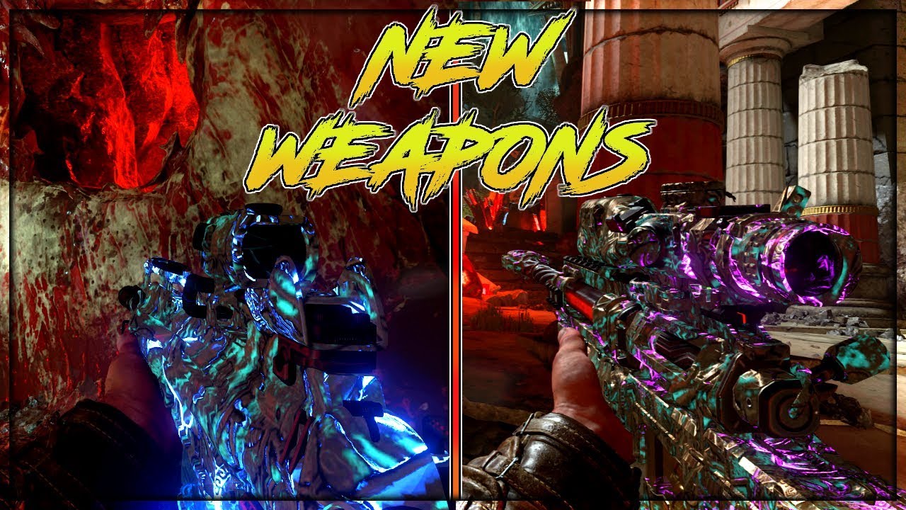 All 5 New BO4 Zombies Weapons Non Pack-a-Punched and Pack-a-Punched (Weapon Showcase)